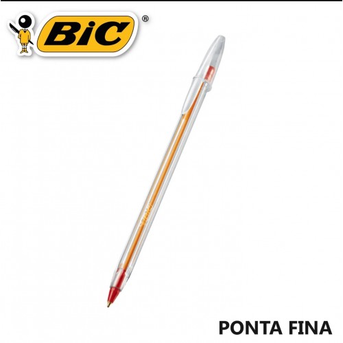 CANETA BIC CRISTAL 0.8 FINA VERMELHA